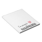 Ik ga naar Californië Notitieblok (Schuin)