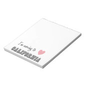 Ik ga naar Californië Notitieblok (Linkerzijde)