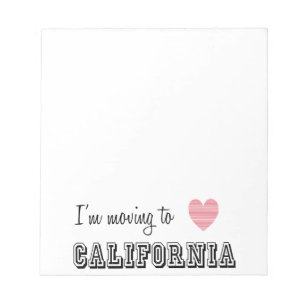 Ik ga naar Californië Notitieblok