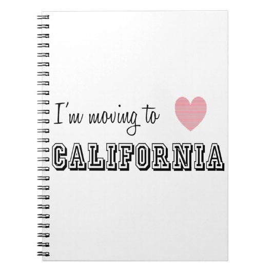 Ik ga naar Californië Notitieboek (Voorkant)