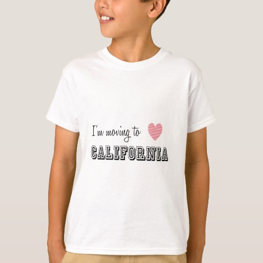 Ik ga naar Californië T-shirt (Voorkant)