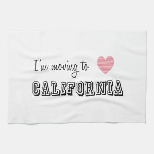 Ik ga naar Californië Theedoek