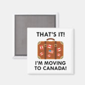 Ik ga naar Canada Magneet (Voorkant / Achterkant)