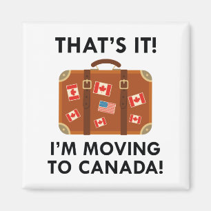 Ik ga naar Canada Magneet