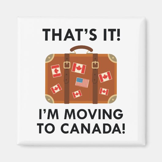Ik ga naar Canada Magneet (Voorkant)