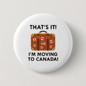 Ik ga naar Canada Ronde Button 5,7 Cm (Voorkant)