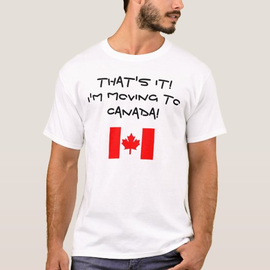IK GA NAAR CANADA. T-SHIRT (Voorkant)