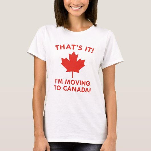 Ik ga naar Canada T-shirt (Voorkant)