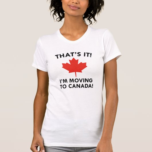Ik ga naar Canada T-shirt (Voorkant)