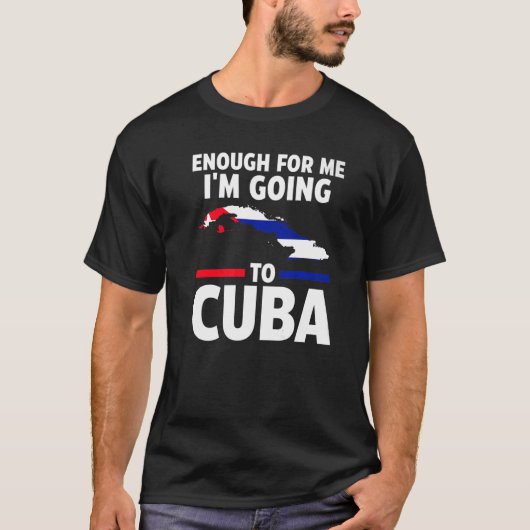 Ik ga naar Cubaanse vlag op Cuba T-shirt (Voorkant)