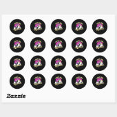 Ik ga naar de berg ronde sticker (Vel)