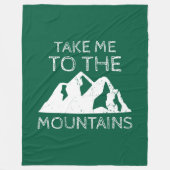 Ik ga naar de bergen fleece deken (Voorkant)