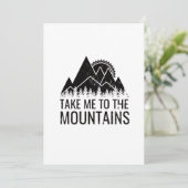 Ik ga naar de bergen kaart (Staand voorkant)