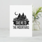 Ik ga naar de bergen kaart (Staand voorkant)