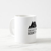 Ik ga naar de bergen koffiemok (Voorkant links)