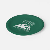 Ik ga naar de bergen papieren bordje (Gekanteld)