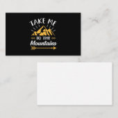 Ik ga naar de bergen visitekaartje (Voorkant / Achterkant)