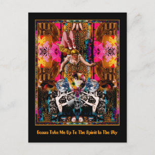 Ik ga naar de geest in de hemel. briefkaart