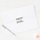 IK GA NAAR DE HEL OMDAT IK HOMO BEN RONDE STICKER (Envelop)