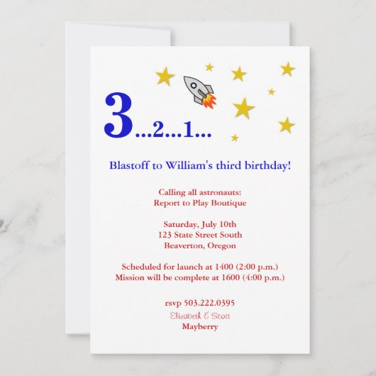 Ik ga naar de maan voor mijn verjaardag kaart (Voorkant)