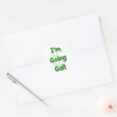 Ik ga naar Galt Ronde Sticker (Envelop)