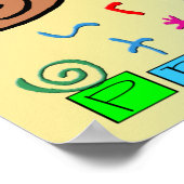 Ik ga naar het Poster voor de kleuterschool (Hoek)