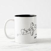 Ik ga naar Ikaria Tweekleurige Koffiemok (Links)