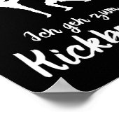 Ik Ga Naar Kickboksen - Kick-boxer Kickboksen Poster (Hoek)