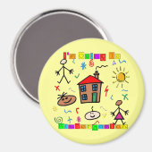 Ik ga naar Kindergarten Magneet (Voorkant / Achterkant)