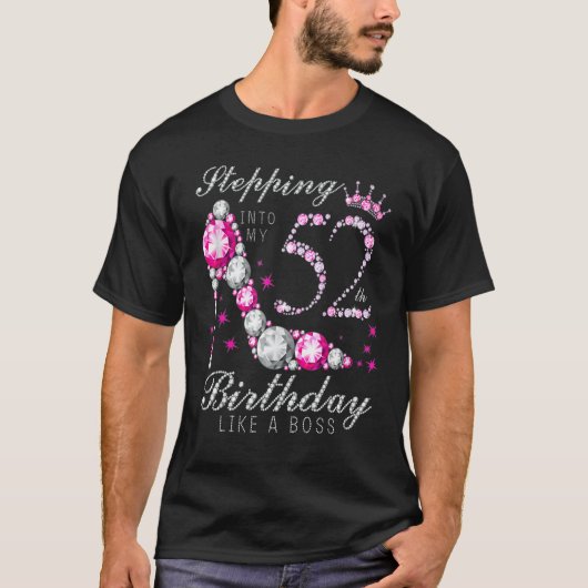 Ik ga naar mijn 52e verjaardag als een 52e B da T-shirt (Voorkant)