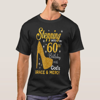 Ik ga naar mijn 60ste verjaardag met Gods race A T-shirt