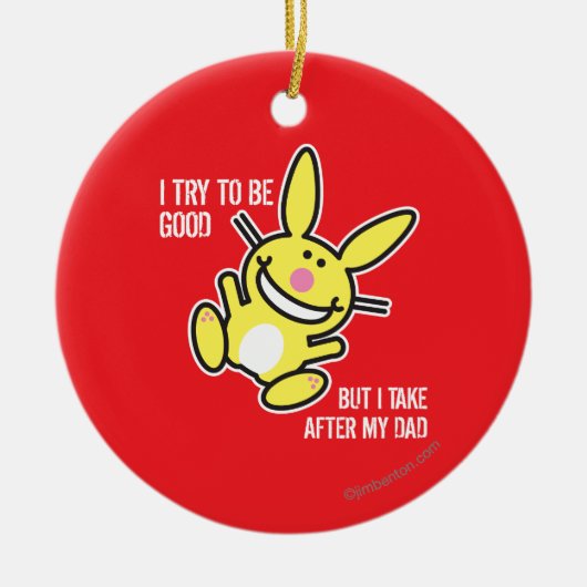 Ik ga naar mijn vader keramisch ornament (Voorkant)