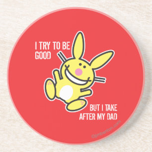 Ik ga naar mijn vader zandsteen onderzetter