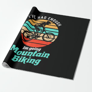 Ik ga naar Mountain Biking Cadeaupapier