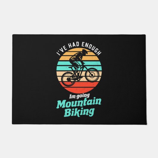 Ik ga naar Mountain Biking Deurmat (Voorkant)