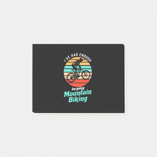 Ik ga naar Mountain Biking Post-it® Notes (Voorkant)