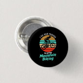 Ik ga naar Mountain Biking Ronde Button 3,2 Cm (Voorkant /achterkant)