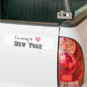 Ik ga naar New York Bumpersticker (Op Truck)