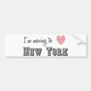 Ik ga naar New York Bumpersticker