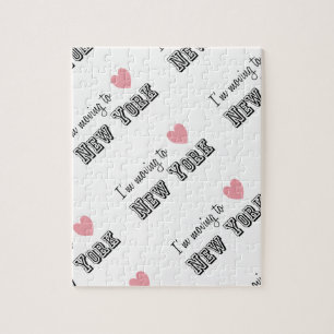 Ik ga naar New York Diagonal Legpuzzel