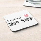 Ik ga naar New York Drankjes Onderzetter (Linkerzijde)