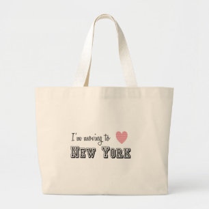 Ik ga naar New York Grote Tote Bag