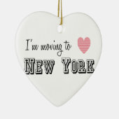 Ik ga naar New York Keramisch Ornament (Rechts)