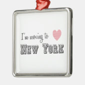 Ik ga naar New York Metalen Ornament (Links)