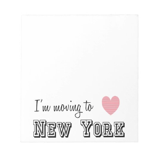 Ik ga naar New York Notitieblok (Voorkant)