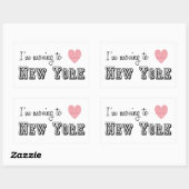 Ik ga naar New York Rechthoekige Sticker (Vel)