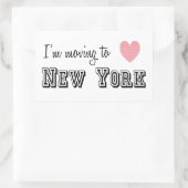 Ik ga naar New York Rechthoekige Sticker (Tas)