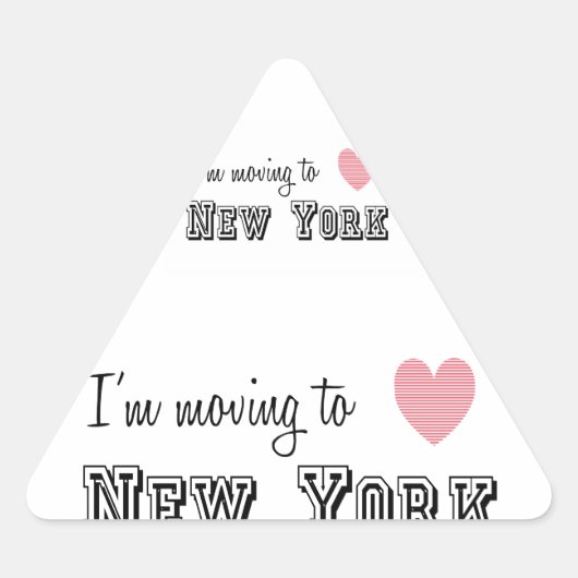 Ik ga naar New York Sticker (Voorkant)