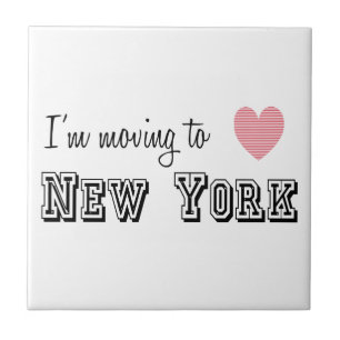 Ik ga naar New York Tegeltje