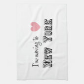 Ik ga naar New York Theedoek (Verticaal)